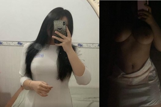 Nữ sinh cặp bầu căng hơn cả mẹ