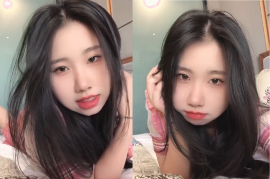 Phang em gái xinh thân hình múp míp há mồm